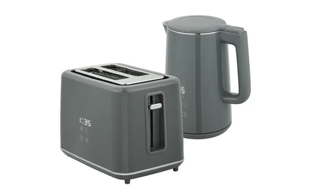 Homcom Digital Kettle And Toaster Set - 1.5l 3000w Fast Boil Kettle