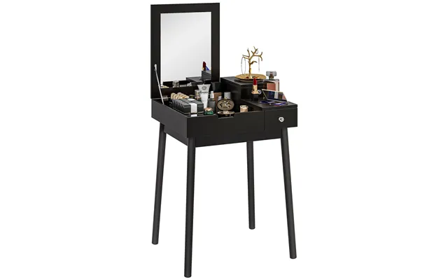 Homcom Dressing Table With Flip-up Mirror - Makeup Desk With 2 Drawers