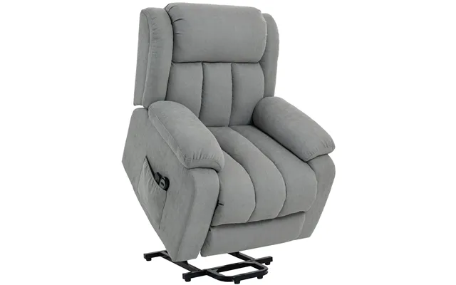 Homcom Eight-point Massage Electric Lift Chair - Light Grey