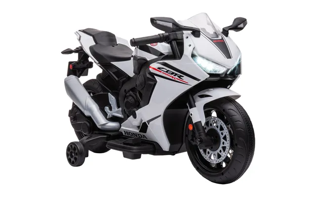 Homcom Electric Ride On Motorcycle With Headlights Music - 6v Battery Powered Kids Motorcycle Vehicle With Training Whee