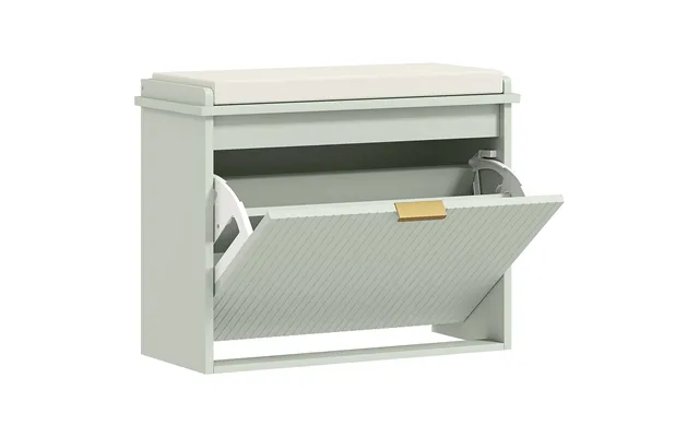 Homcom Elegant Six Shoe Bench, With Top Seat - Green