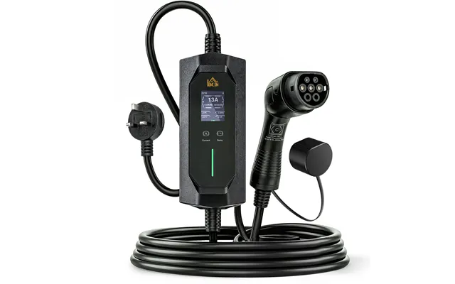 Homcom Ev Charger Type 2 To 3 Pin Plug - 10 M