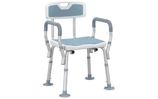 Homcom Eva Padded Bath Stool With Back And Arms - 4 Suction Foot Pads product image