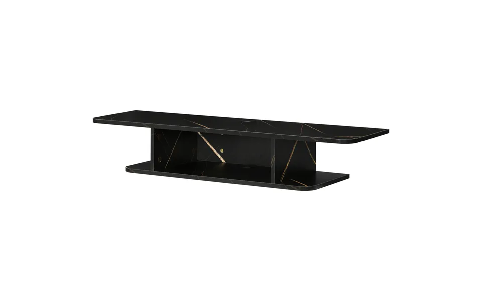 Homcom Floating Tv Unit Stand For Tvs Up To 40 - Wall Mounted Media Console With Storage Shelf