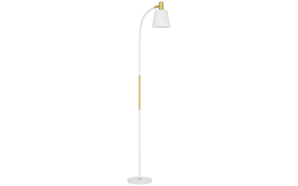 Homcom Floor Lamp For Living Room - Spotlight Reading Standing Lamp With Adjustable Height