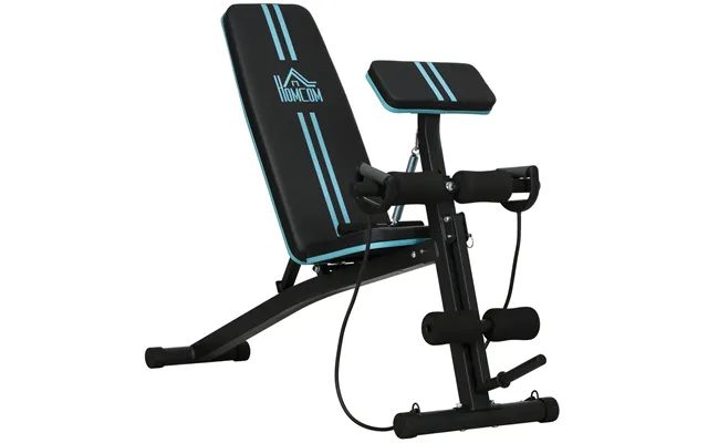 Homcom Foldable Weight Bench - Adjustable Strength Training Sit Up Ab Bench Incline Decline