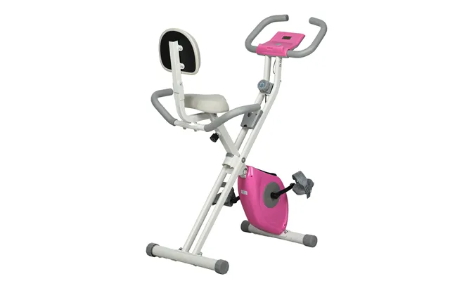 Homcom Folding Exercise Bike - 8 Level Magnetic Resistance Indoor Stationary Bike