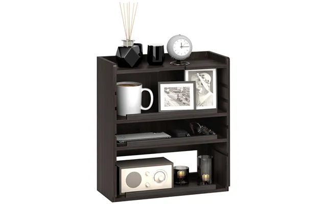 Homcom Four-tier Desktop Organiser - Dark Brown Aosom Uk