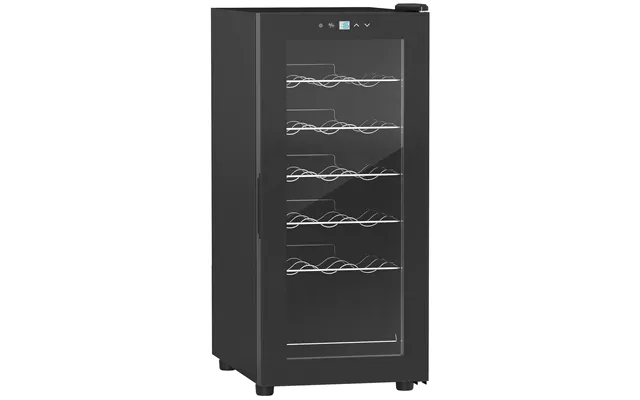 Homcom Freestanding Wine Fridge - 35cm Wide Undercounter Wine Cooler Fridge W Temperature Control