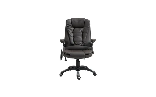 Homcom High Back Executive Massage Chair - Pu Leather Massage Office Chair With Heat