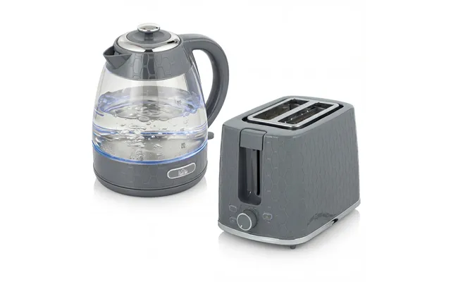 Homcom Kettle And Toaster Set - 1.7l 3000w Rapid Kettle With Limescale Filter