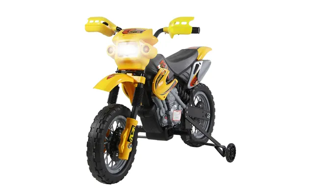 Homcom Kids Electric Motorbike Child Ride On Motorcycle 6v Battery Scooter Yellow Aosom Uk