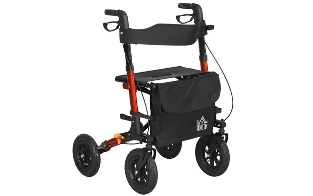 Homcom Lightweight Walking Frame - Rubber Wheels