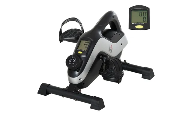 Homcom Mini Exercise Bike Under Desk Bike 8 Levels Magnetic Resistance Stationary Bike Leg Fitness W Lcd Display Aosom U