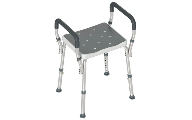 Homcom Portable Shower Stool - Non-slip Shower Chair With Adjustable Height product image