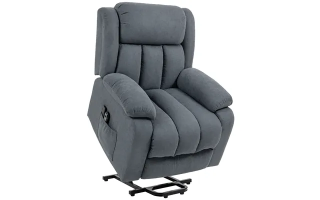 Homcom Power Lift Recliner Chair With Massage - Overstuffed Lift Chair For Elderly With Footrest