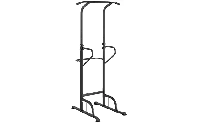 Homcom Pull Up Bar Multi-function Height Adjustable Power Tower Dip Station Equipment