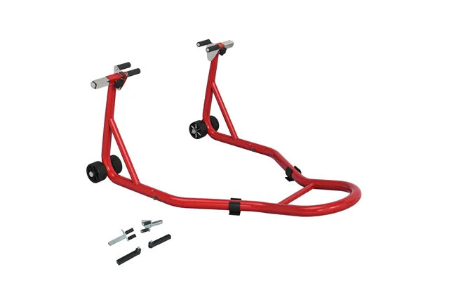 Homcom Rear Motorcycle Paddock Stand Motorbike Stand With Anti-slip Mat - U-shaped And L-shaped Adapters