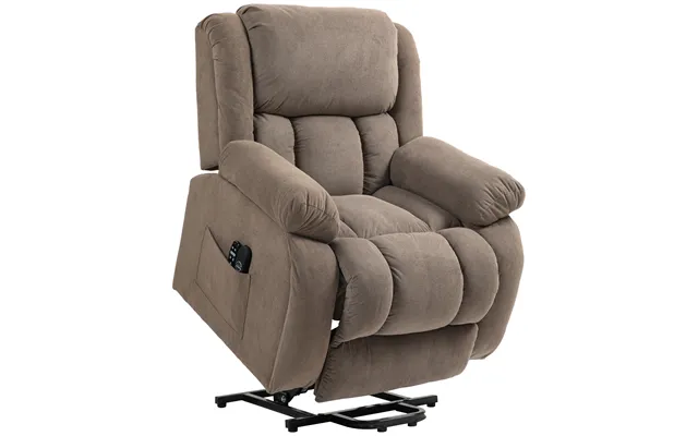 Homcom Riser Recliner Armchair - Electric Recliner Chair With 8 Vibration Massage And Lumbar Heater