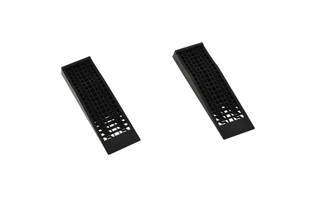 Homcom Set Of 2 Durable Plastic Curb Ramps With Anti-slip Surface - 3 Ton Load Capacity For Garage product image