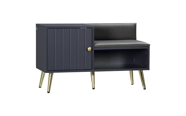 Homcom Shoe Bench With Storage - Shoe Cabinet With Seating Cushion