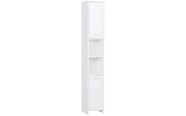 Homcom Tall Bathroom Storage Cabinet With Three-position Adjustable Shelves Free Standing Storage Cabinet For Neutral St