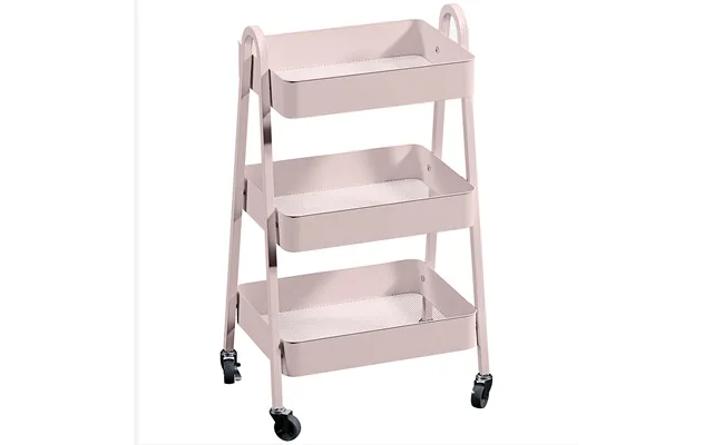 Homcom Three-tier Storage Trolley - Pink