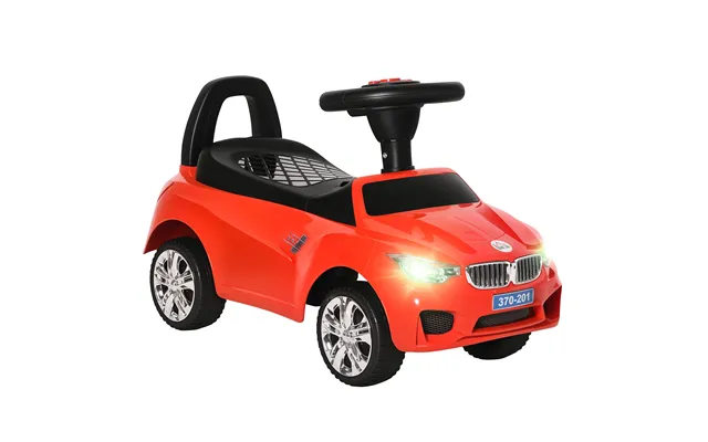 Homcom Toddler Ride-on Racer Foot-to-floor Slider With Sounds - Lights & Storage