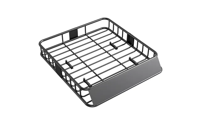 Homcom Universal Roof Rack Basket Tray - 90.7 Kg Steel Car Rooftop Luggage Cargo Carrier Holder With Wind Fairing
