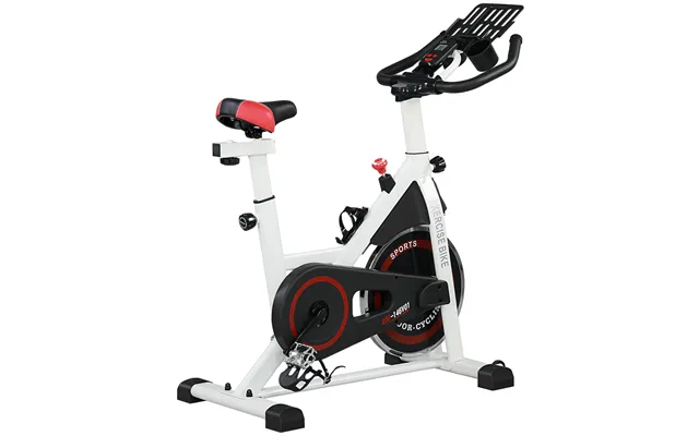 Homcom Upright Exercise Bike Indoor Training Cycling Machine Stationary Workout Bicycle W Adjustable Resistance Seat Han