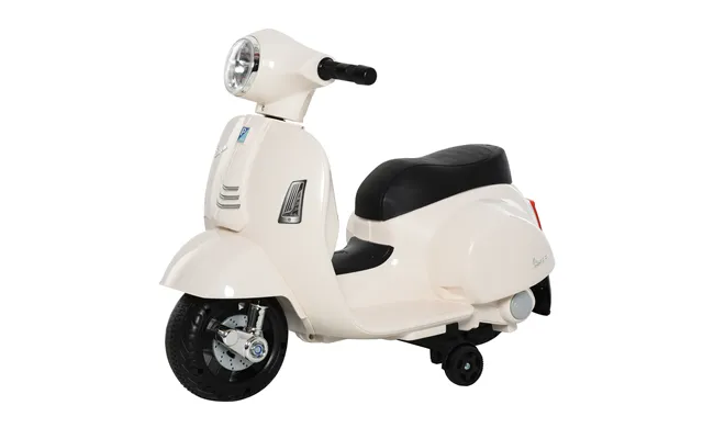 Homcom Vespa Licensed Kids Ride On Motorcycle 6v Battery Powered Electric Trike Toys For 18-36 Months With Horn Headligh