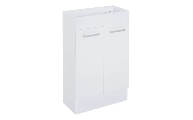 Kleankin Freestanding Vanity Unit - 500mm Under Sink Bathroom Cabinet With Ceramic Basin And Storage