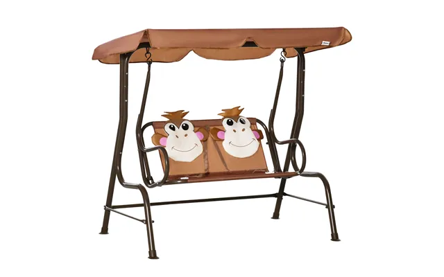 Outsunny 2-seat Kids Canopy Swing - Children Outdoor Patio Lounge Chair product image