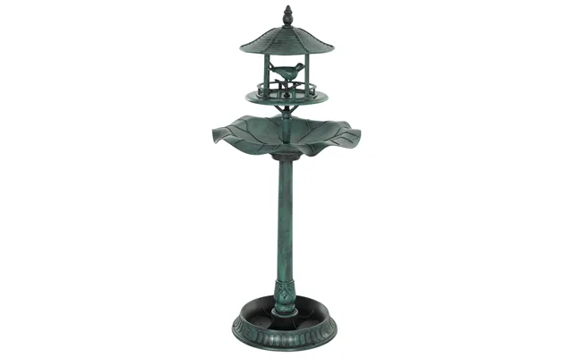 Outsunny 3-in-1 Garden Bird Bath - Freestanding Birdbath With Large Water Basin