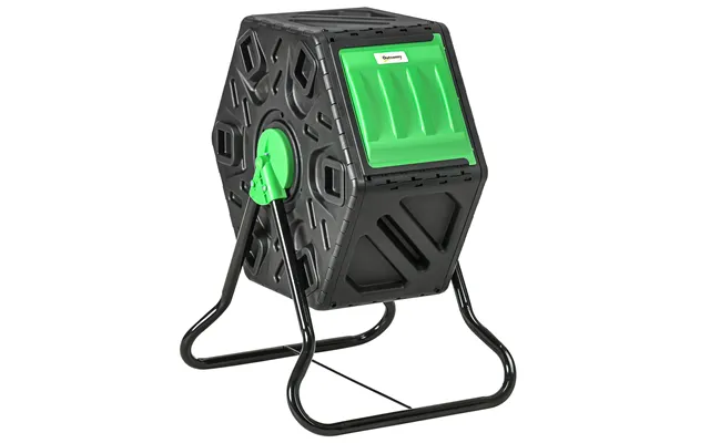 Outsunny 65l Garden Compost Bin - Single Chamber Rotating Composter