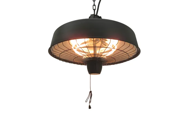 Outsunny Adjustable Power 1000 2500w Infrared Halogen Electric Light Heater - Ceiling Hanging Mount -black