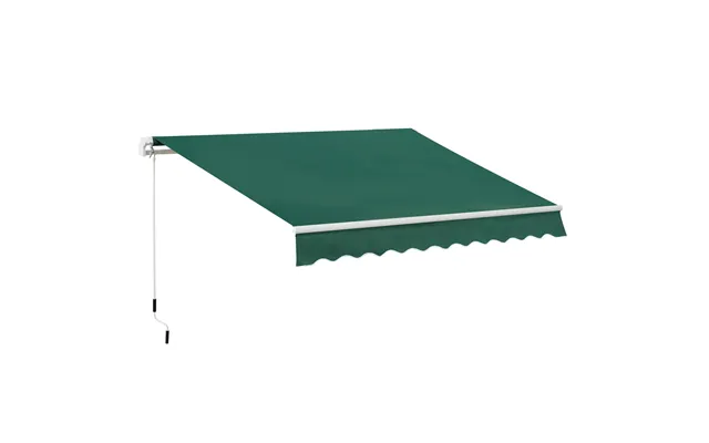 Outsunny Awnings For Patio Awning Canopy Shelter Garden Sun Shade Uv Blocker Light Weight Aluminium Frame W Hand Crank 3 product image