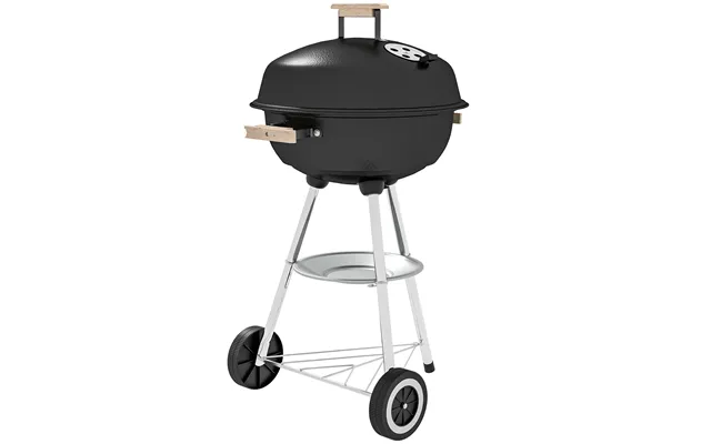 Outsunny Bbq Grill Charcoal Grill Portable Charcoal Bbq Round Kettle Grill Outdoor Heat Control Party Patio Barbecue Aos