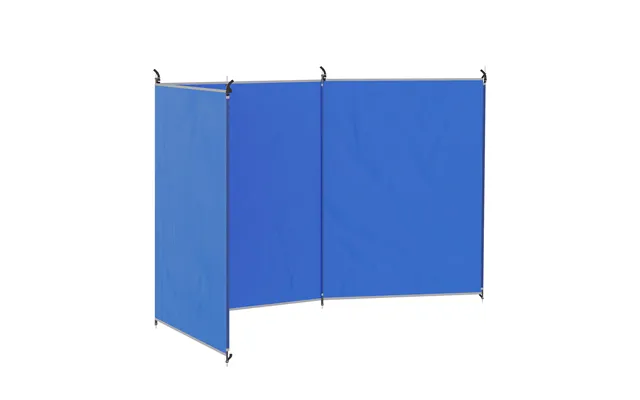 Outsunny Camping Windbreak - Foldable Portable Wind Blocker W Carry Bag And Steel Poles