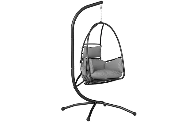 Outsunny Hanging Egg Chair - Indoor Outdoor Swinging Hammock Chair With Stand product image