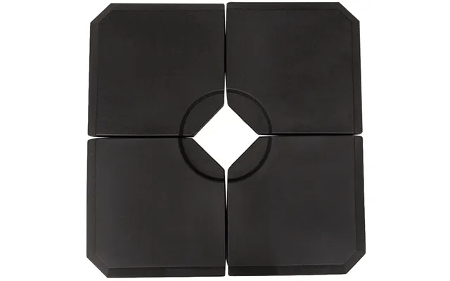 Outsunny Hd Polyethylene Sand Or Water Fillable Parasol Base Black Aosom Uk product image