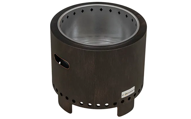 Outsunny Metal Wood-burning Smokeless Fire Pit - Black