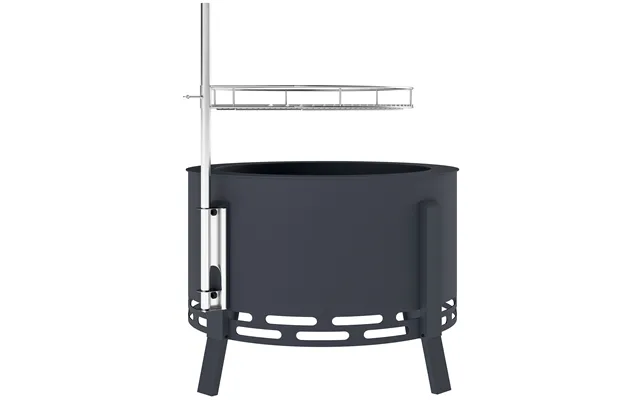 Outsunny Portable Fire Pit - 58 Cm Round Firepit With Grill Grate