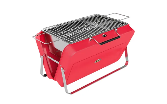 Outsunny Portable Mini Charcoal Barbecue Grill With Suitcase Shell - Outdoor Folding Tabletop Bbq Grill