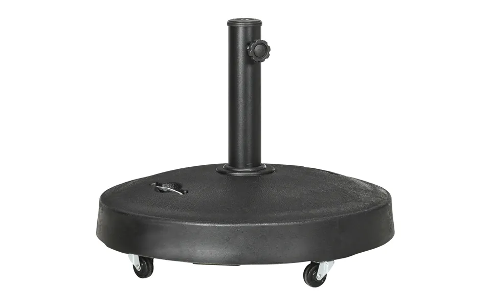 Outsunny Resin Parasol Base Wheeled Wonder For Outdoor Umbrellas - Retractable Handles