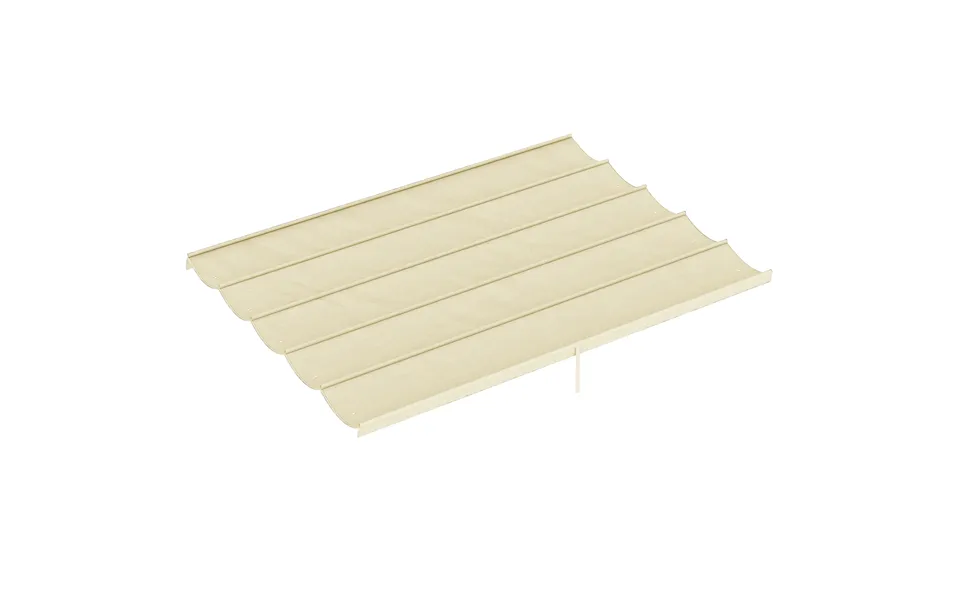 Outsunny Retractable Pergola Shade Cover - Replacement Canopy For 4 X 3 M Pergola