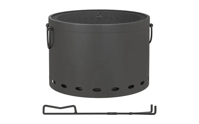 Outsunny Smokeless Fire Pit - 38cm Portable Wood Burning Firepit With Spark Screen And Poker For Garden Patio Picnic