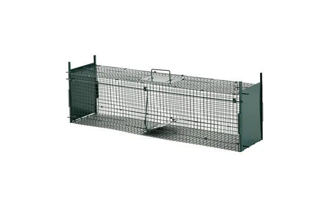 Pawhut 2-door Humane Live Trap For Small Animals - Animal Trap For Rat Mise Mink Rabbit Raccoon Gopher Squirrel