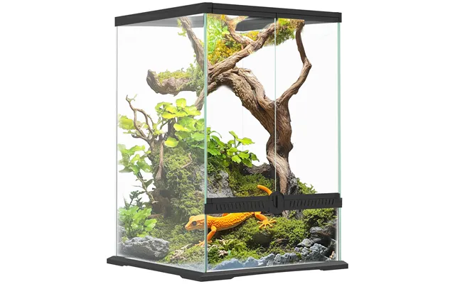 Pawhut 40l Vivarium For Lizards Frogs Snakes Turtles Tortoises W Anti Escape Design - Ventilation Aosom Uk product image