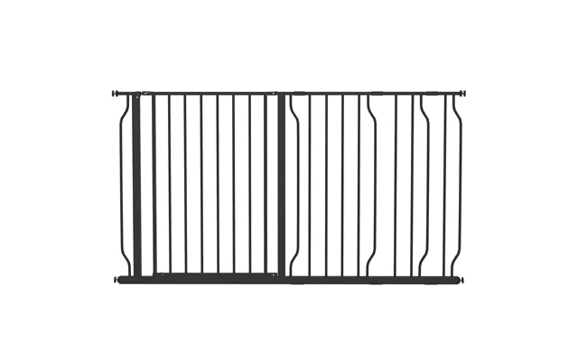 Pawhut 75-145cm Dog Gate Extra Wide Stairway Gate For Pet,pressure Fit Stair Gate For Doorways - Hallways